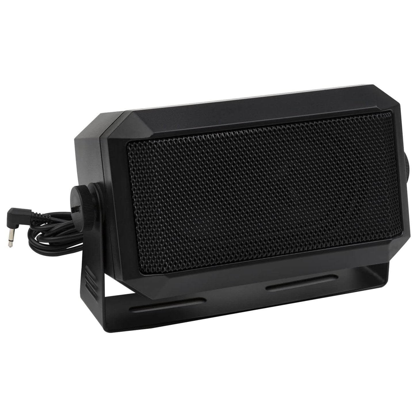 Rectangular External Communications Speaker for CB, Ham, GMRS Radio, and Police Scanners - Black, 5 Watts - Envistia Mall