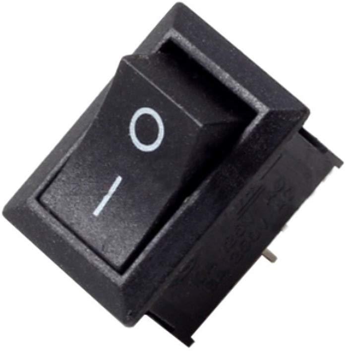 Envistia Black Rocker Switch 2 PIN ON-OFF SPST 125VAC/10A 250VAC/6A 21x15mm KCD1-101 2X/5X/10XMall