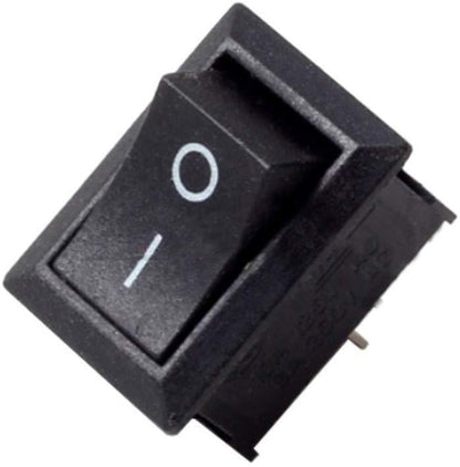 Rocker Switch 2 PIN ON-OFF SPST 125VAC/10A 250VAC/6A 21x15mm Black KCD1-101 2X/5X/10X - Envistia Mall