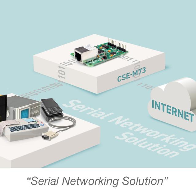 Serial RS232 / RS422 / RS485 to Ethernet Network Module ezTCP CSE-M73A - Envistia Mall