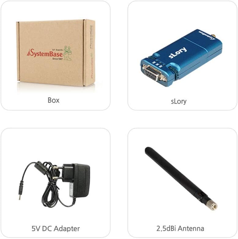 Serial RS232 / RS422 / RS485 to LoRa 1-Port Wireless Adapter Systembase sLory - Envistia Mall