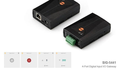 SIG-5441 ezTCP 4-Port Digital Input I/O Gateway to Sollae IoT Cloud - Envistia Mall