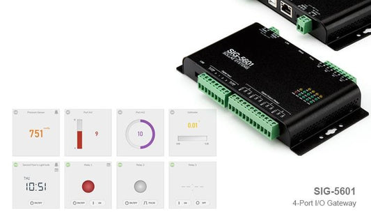 SIG-5601 ezTCP 4-Port I/O Gateway to Sollae Cloud - Envistia Mall