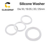 Silicone Washers in 18, 19.05, 20 & 25mm Diameters for CO2 Laser Focusing Lenses and Mirrors - Pkgs of 5 - Envistia Mall