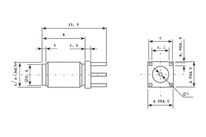 SMA Female Jack Straight PCB Mount RF Connectors 1/5/10 Pieces - Envistia Mall