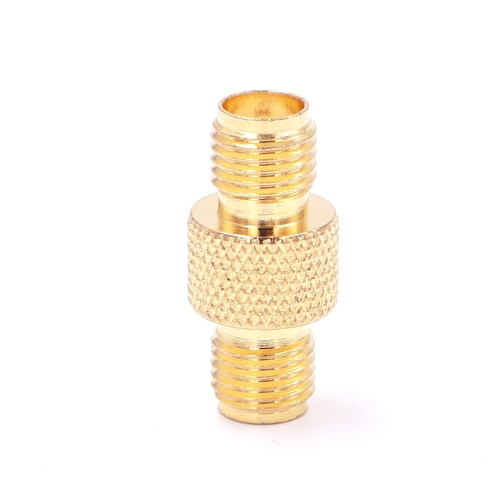 SMA Female to SMA Female (Socket to Socket) RF Coaxial Adapter Connector w/ Knurled Grip - Envistia Mall