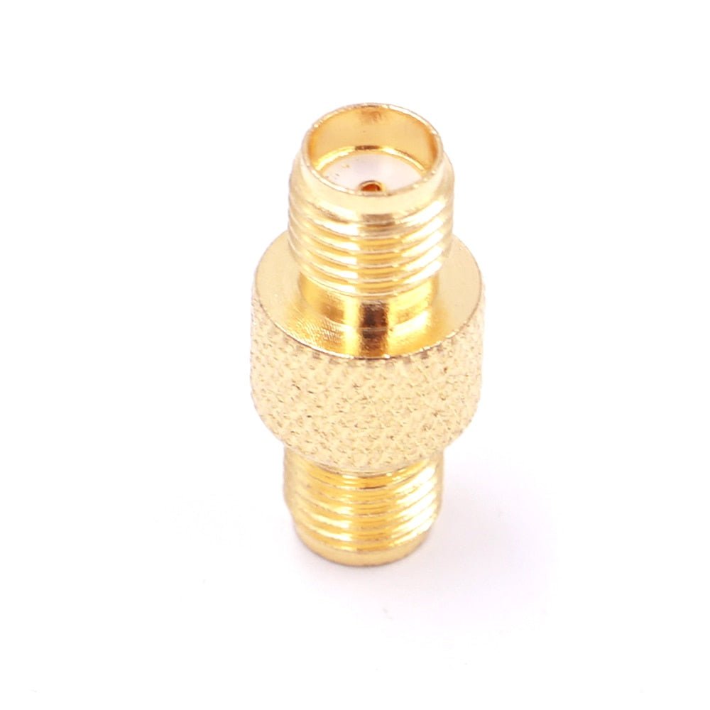 SMA Female to SMA Female (Socket to Socket) RF Coaxial Adapter Connector w/ Knurled Grip - Envistia Mall