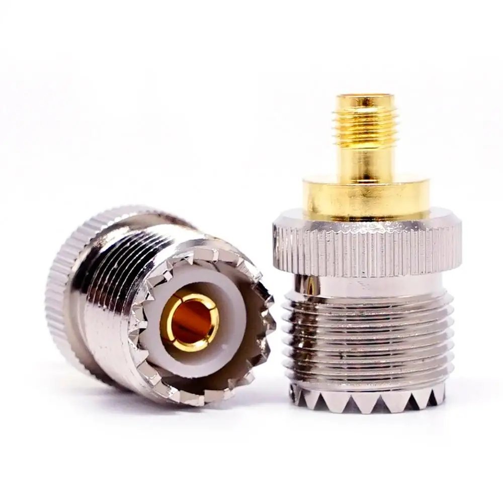 SO239 UHF Female Jack to SMA Female Jack RF Adapter Barrel Connector - Envistia Mall