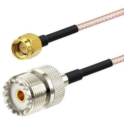 SO239 UHF Female PL259 to SMA Male Plug RG316 Cable Jumper Pigtail 12 Inch - Envistia Mall