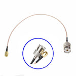 SO239 UHF Female PL259 to SMA Male Plug RG316 Cable Jumper Pigtail 12 Inch - Envistia Mall