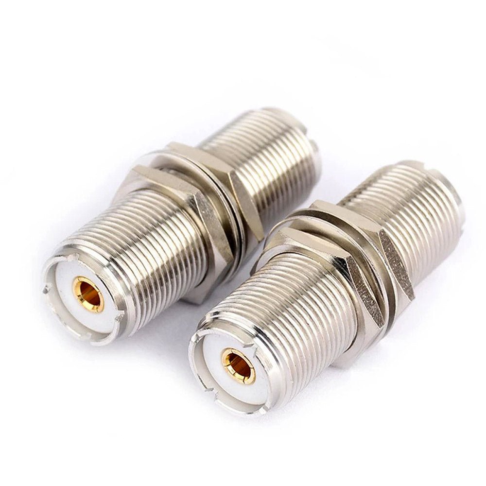 SO239 UHF Female to Female Jack Bulkhead Feedthrough RF Connector Adapter - Envistia Mall