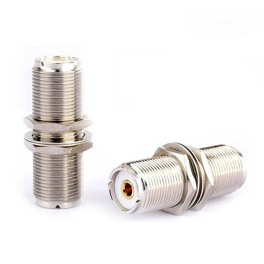 SO239 UHF Female to Female Jack Bulkhead Feedthrough RF Connector Adapter - Envistia Mall