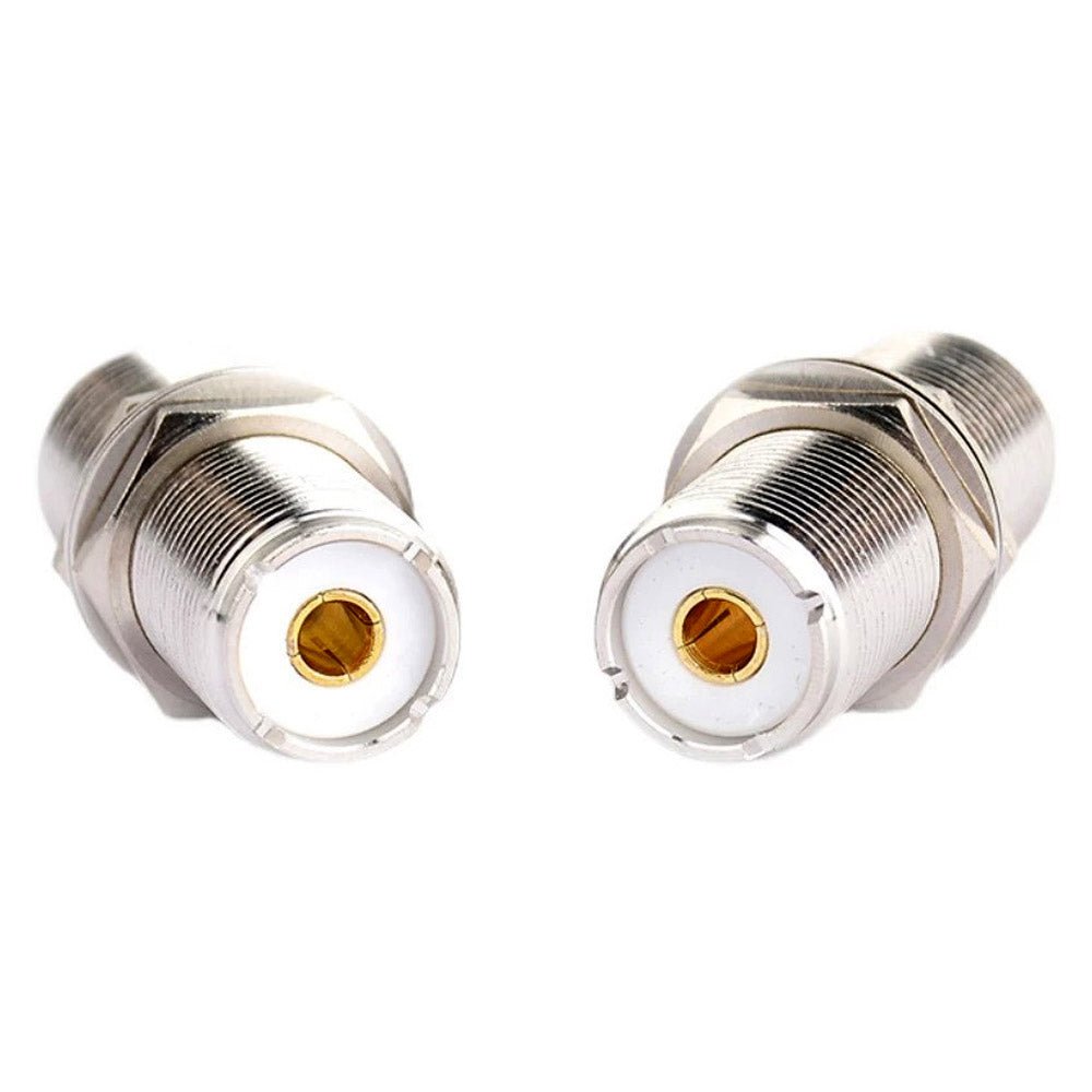 SO239 UHF Female to Female Jack Bulkhead Feedthrough RF Connector Adapter - Envistia Mall