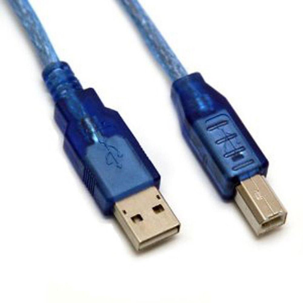 USB 2.0 Cable Type A to B Male for Arduino Uno and MEGA2560 30cm (~1 Ft) Length - Envistia Mall