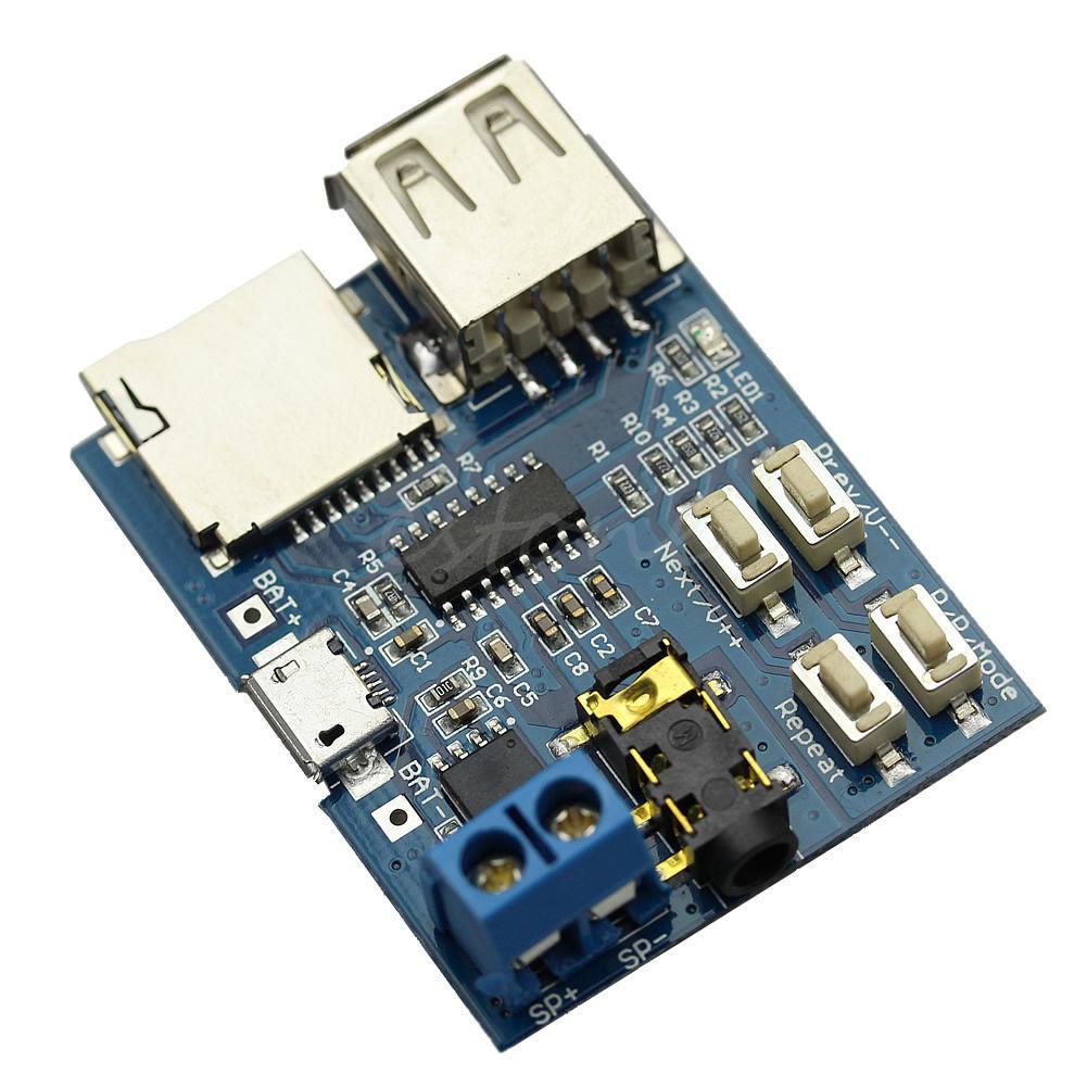 MONO USB Flash Drive Micro SD TF Card MP3 Player Module w/ Amplifier ...