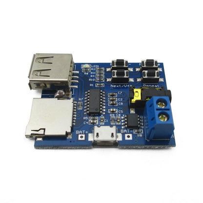 USB Flash Drive Micro SD TF Card MP3 Player Board Module w/ Switches & 2W Amplifier | Envistia Mall