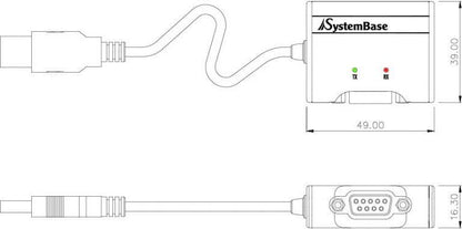 USB to RS-232 DB9 Serial Adapter/Converter Multi-1/USB RS232 - Envistia Mall